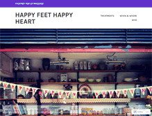 Tablet Screenshot of happyfeethappyheart.com